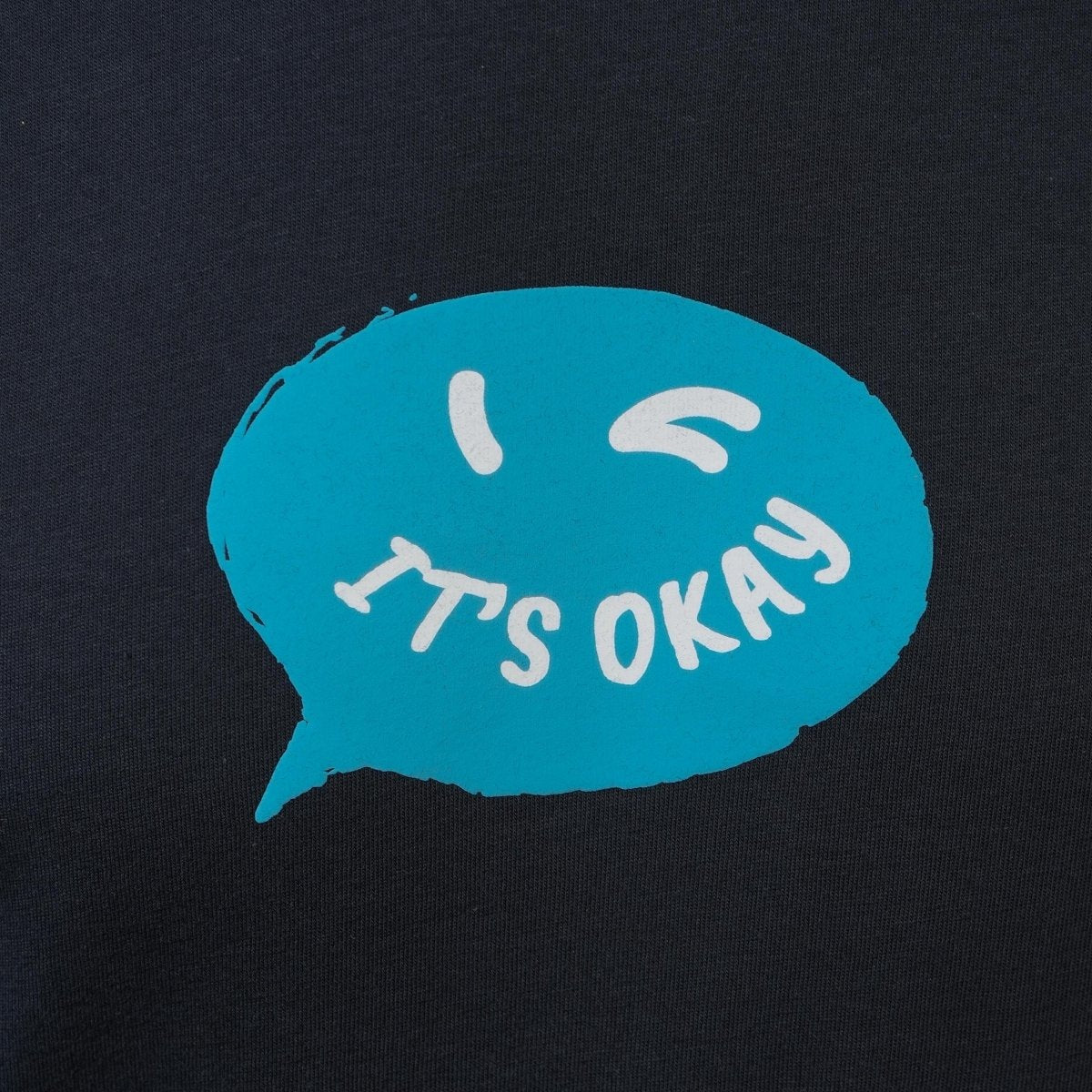 تيشيرت قطني مطبوع بأكمام قصيرة ورقبة دائرية وياقة دائرية