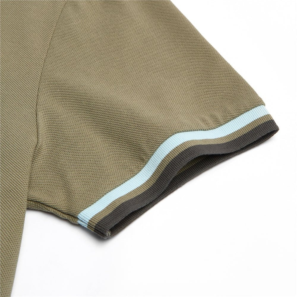 Men’s Slim Fit Embroidery Solid Polo