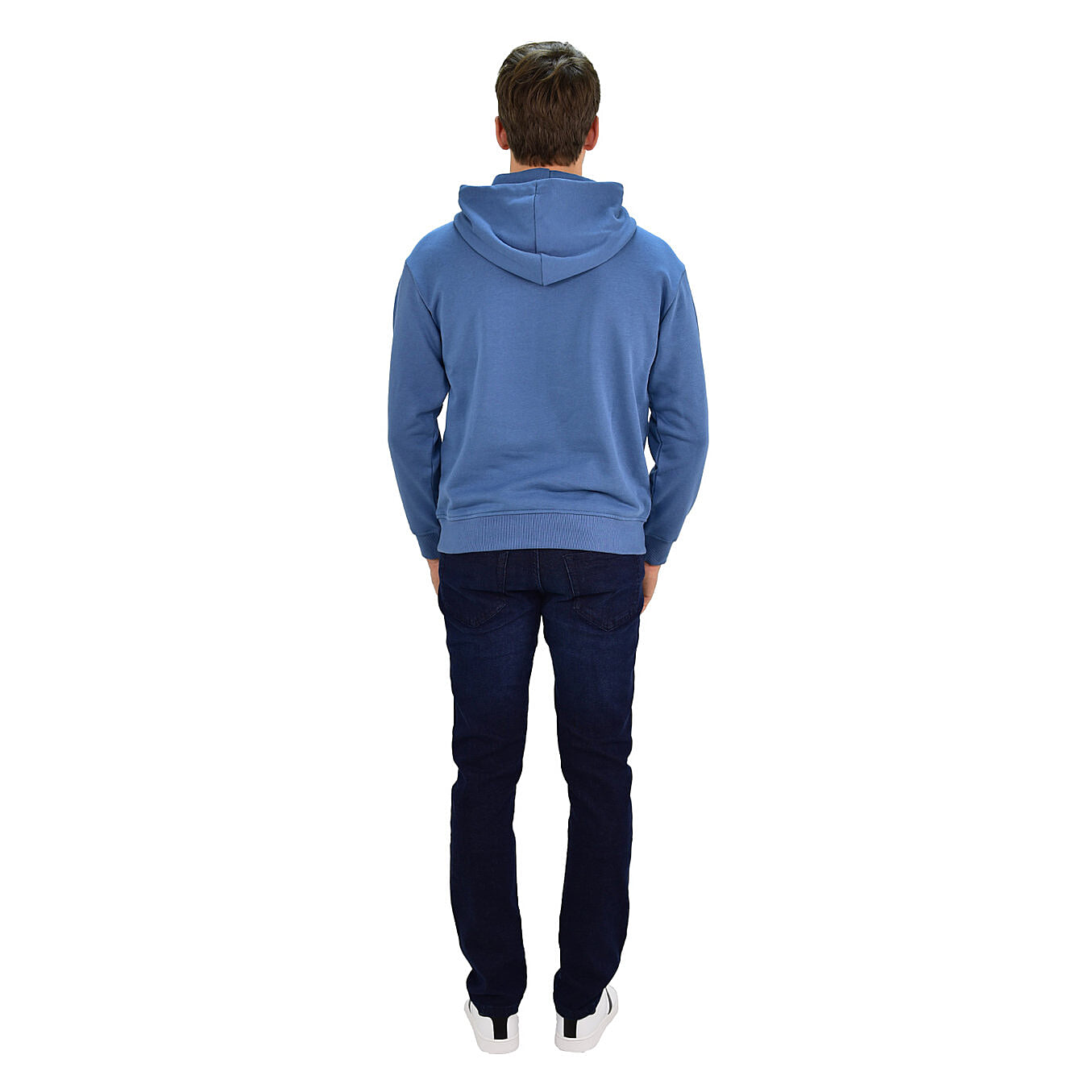 بنطلون جينز ضيق بقصة مدببة من القطن/السباندكس