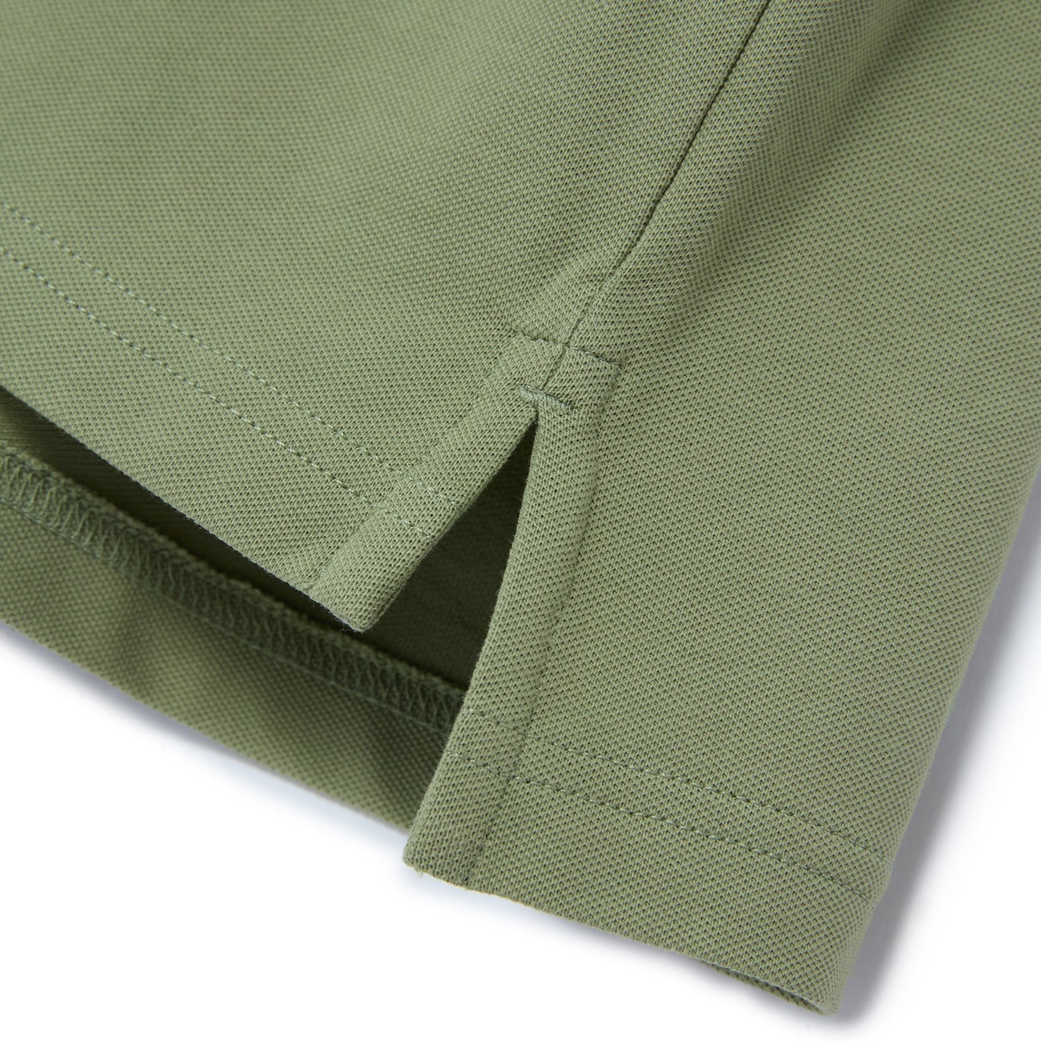 Cotton/Lycra Pique Flat Knitted Collar Short Sleeve Slim Embroidery Lion Polo