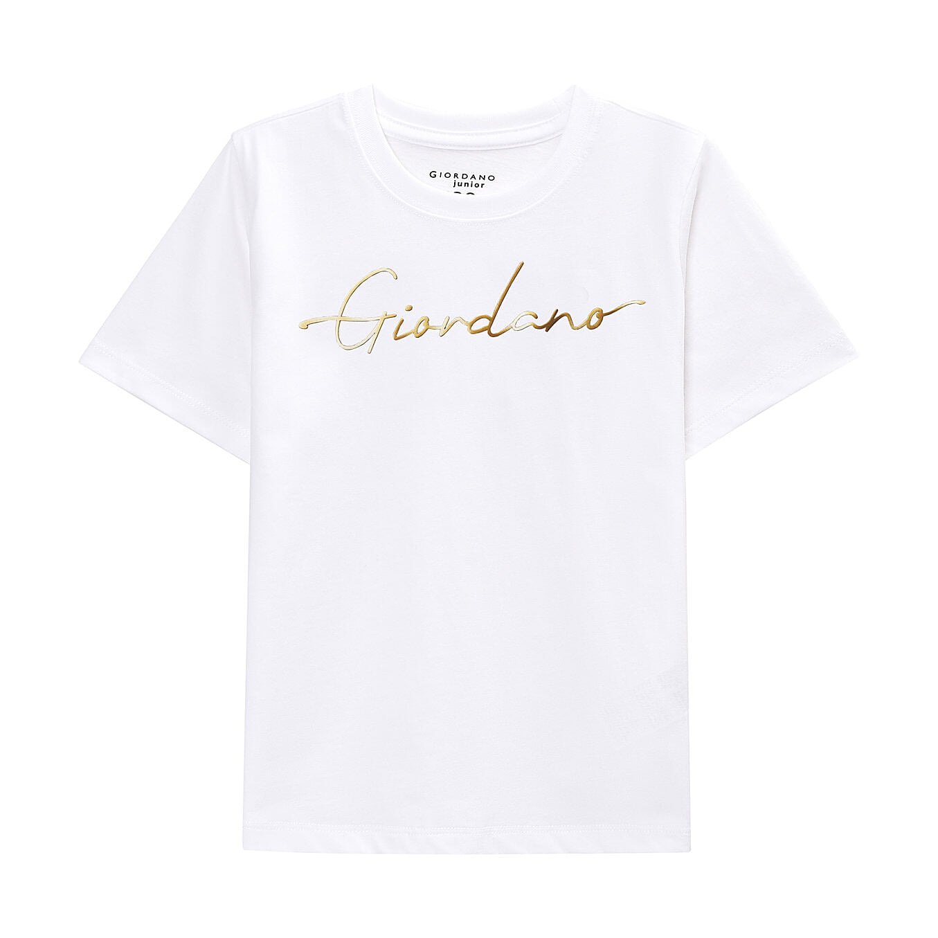 تيشيرت قطني للأطفال بأكمام قصيرة ورقبة دائرية وطبعة عادية (تيشيرت مميز)