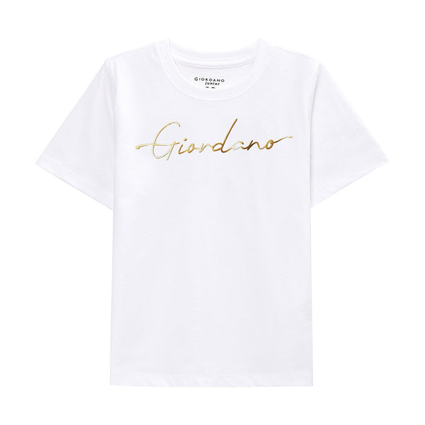 Junior Cotton Jersey Crewneck Short Sleeve Regular Print Tee (Signature Tee)