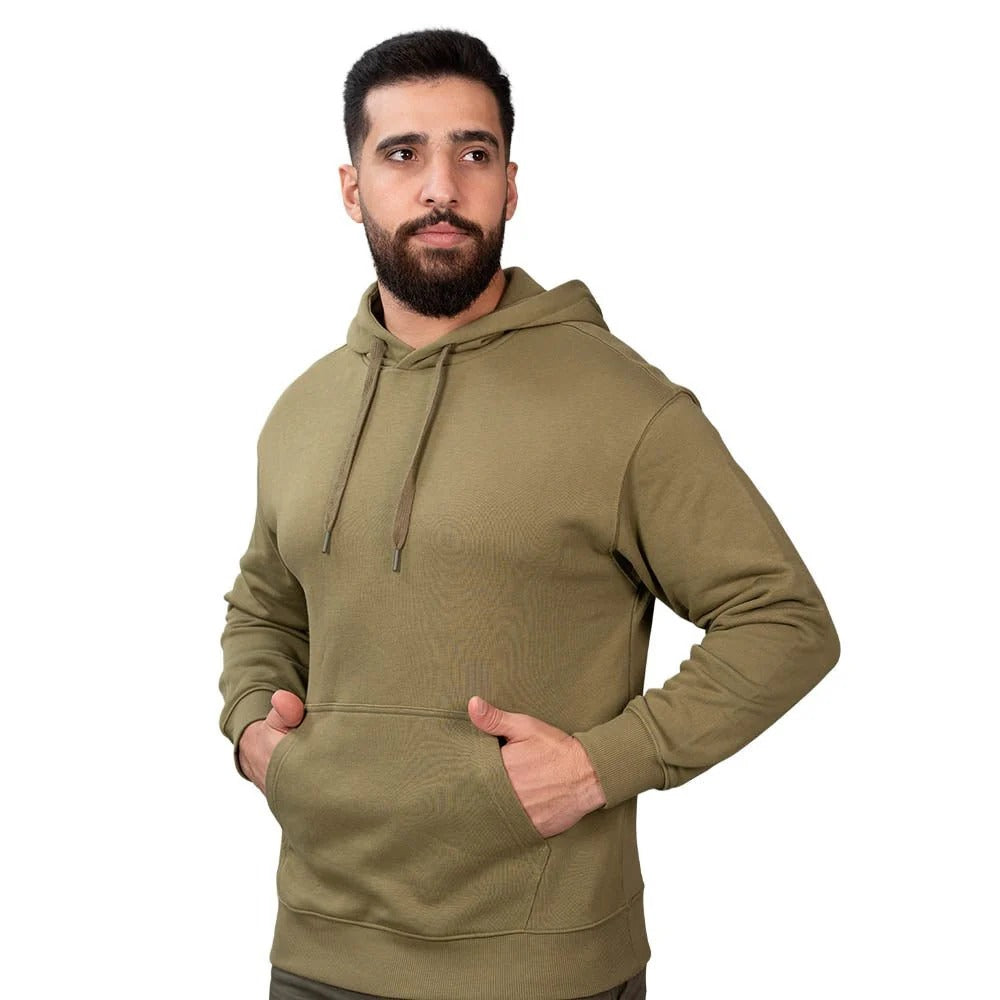 Men's Relaxed Fit French Terry Hoodie Sweatshirt