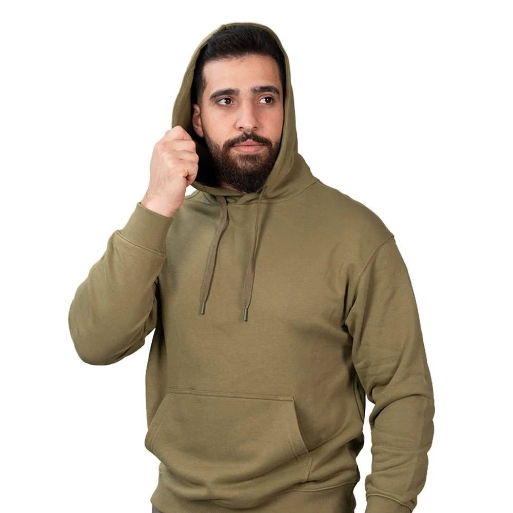 Men's Relaxed Fit French Terry Hoodie Sweatshirt