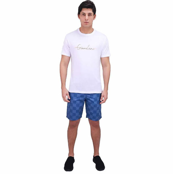 Cotton Jersey Crewneck Short Sleeve Slim Print Tees (Signature Tees)