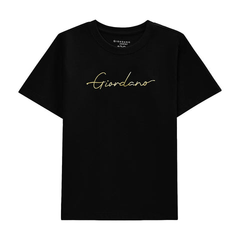 Junior Cotton Jersey Crewneck Short Sleeve Regular Print Tee (Signature Tee)