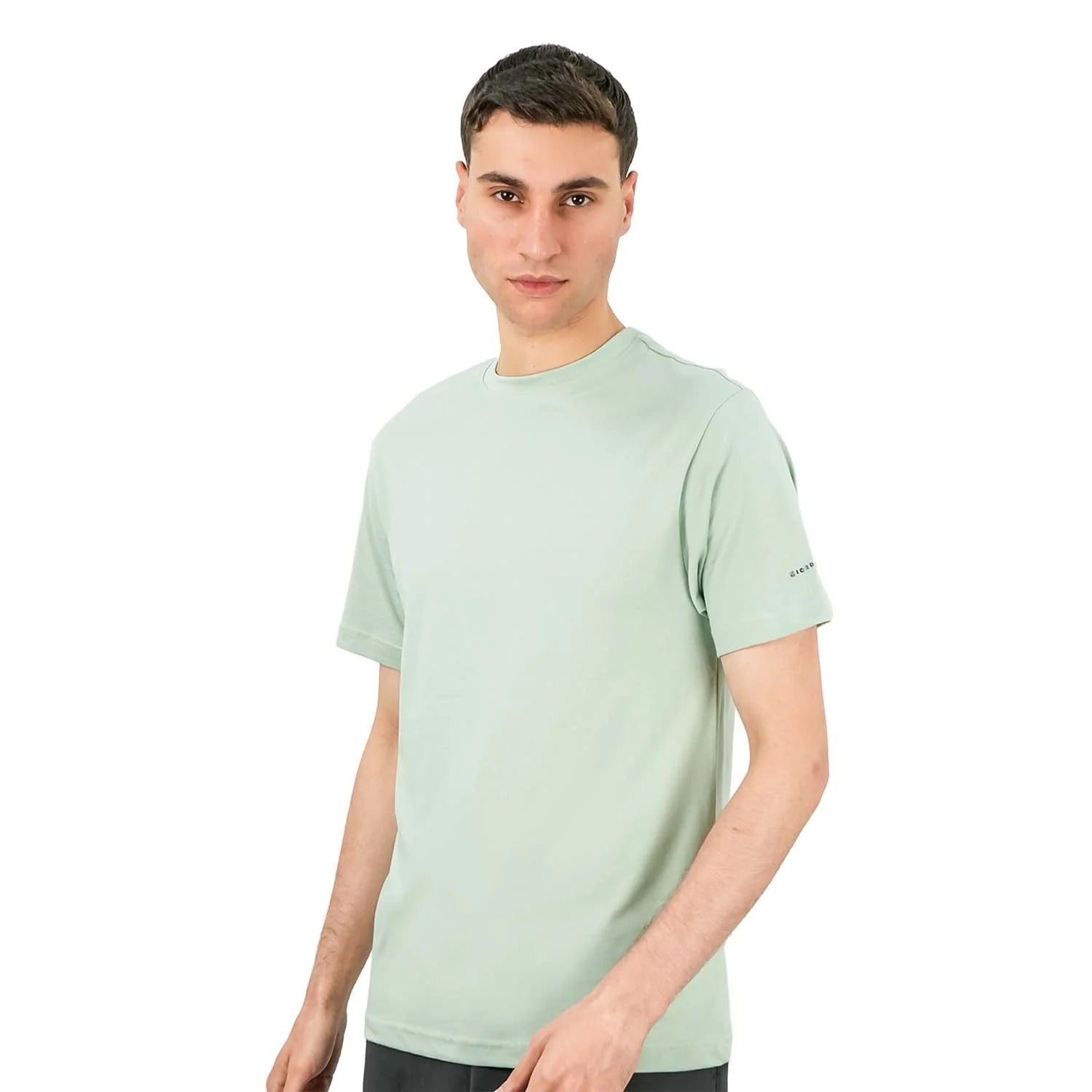 Cotton Jersey Crewneck Short Sleeve Slim Tee
