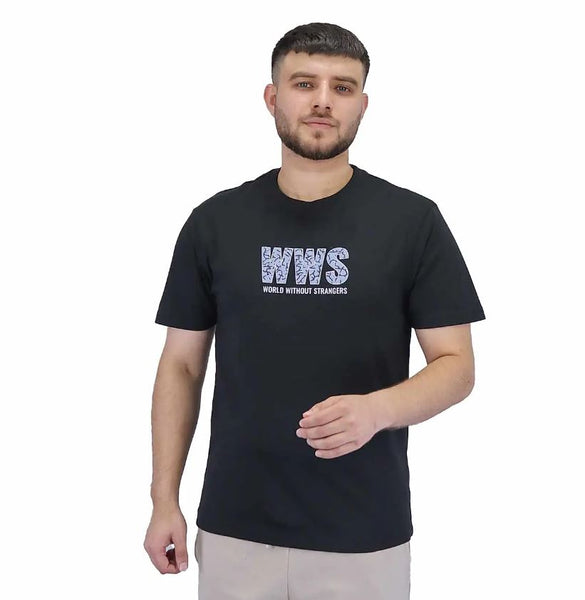 Cotton Jersey Crewneck Short Sleeve Print Tee (WWS)