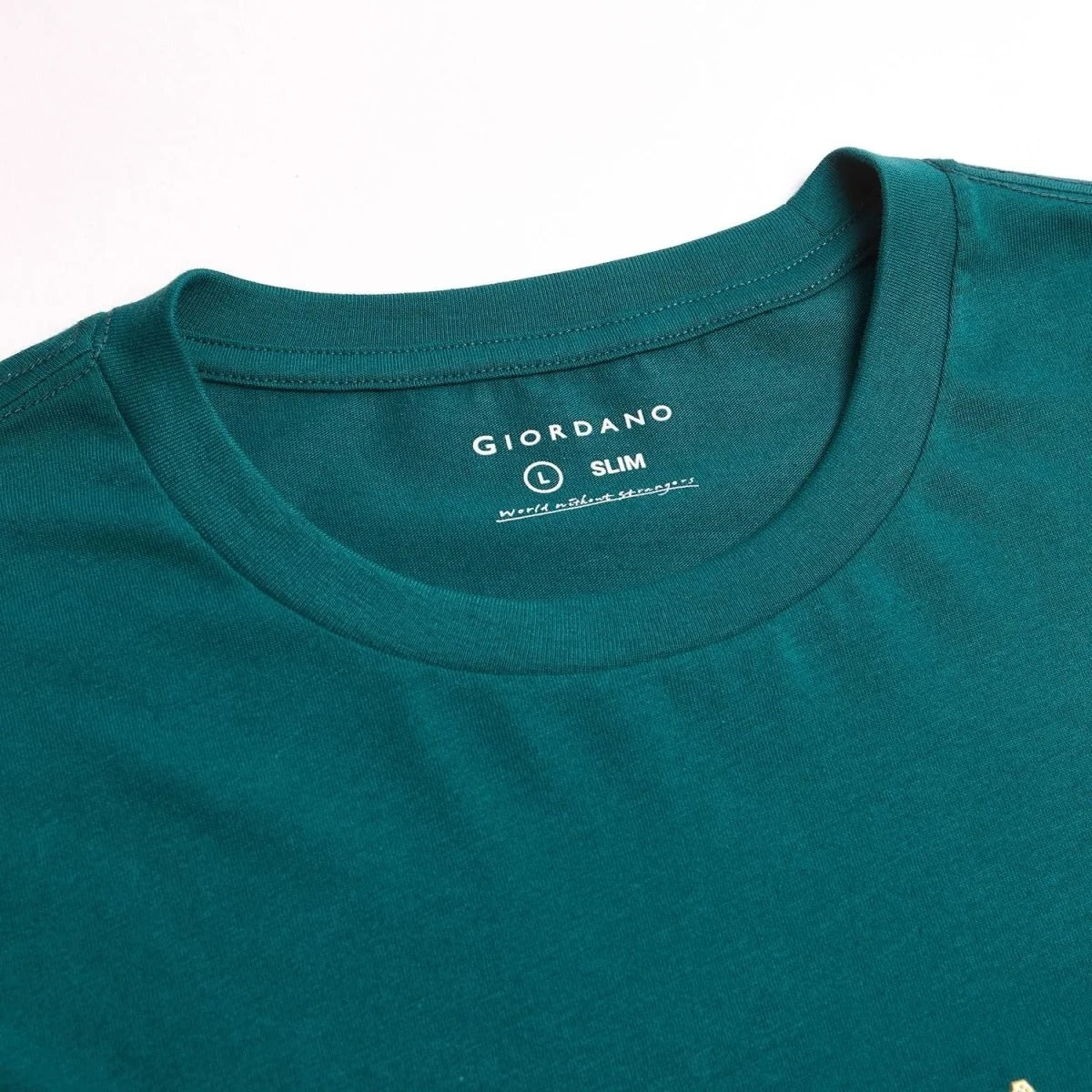 Men's Slim Cotton Crew Neck Signature Print Tee