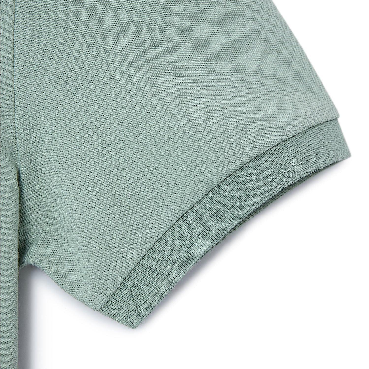 Cotton/Lycra Pique Flat Knitted Collar Short Sleeve Slim Embroidery Lion Polo