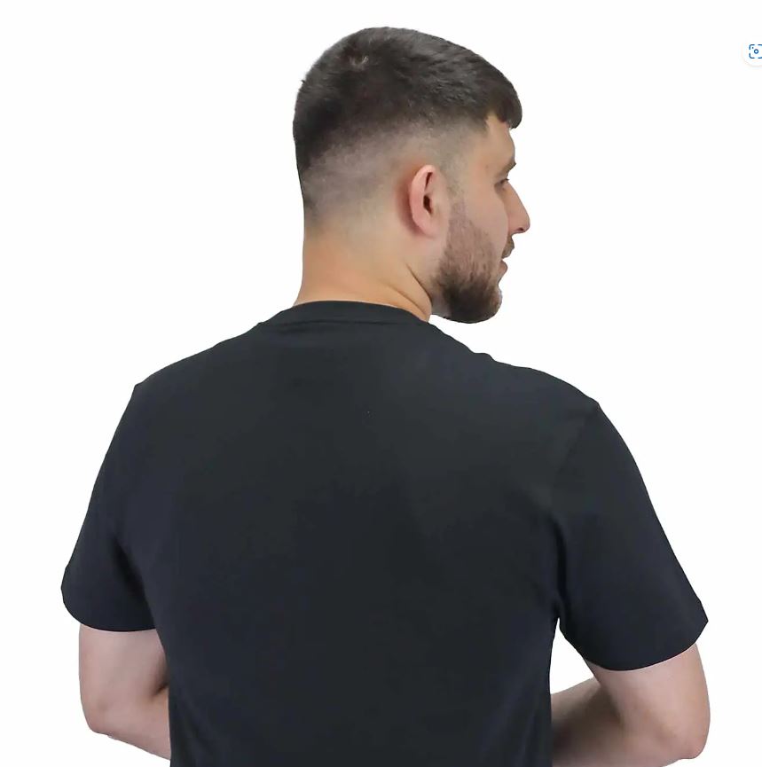 تيشيرت قطني مطبوع بأكمام قصيرة ورقبة دائرية (WWS)