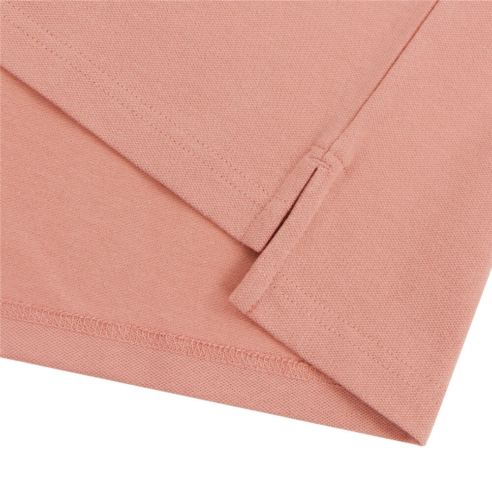 Cotton/Lycra Pique Knitted Collar Short Sleeve Slim Embroidery Bold Polo