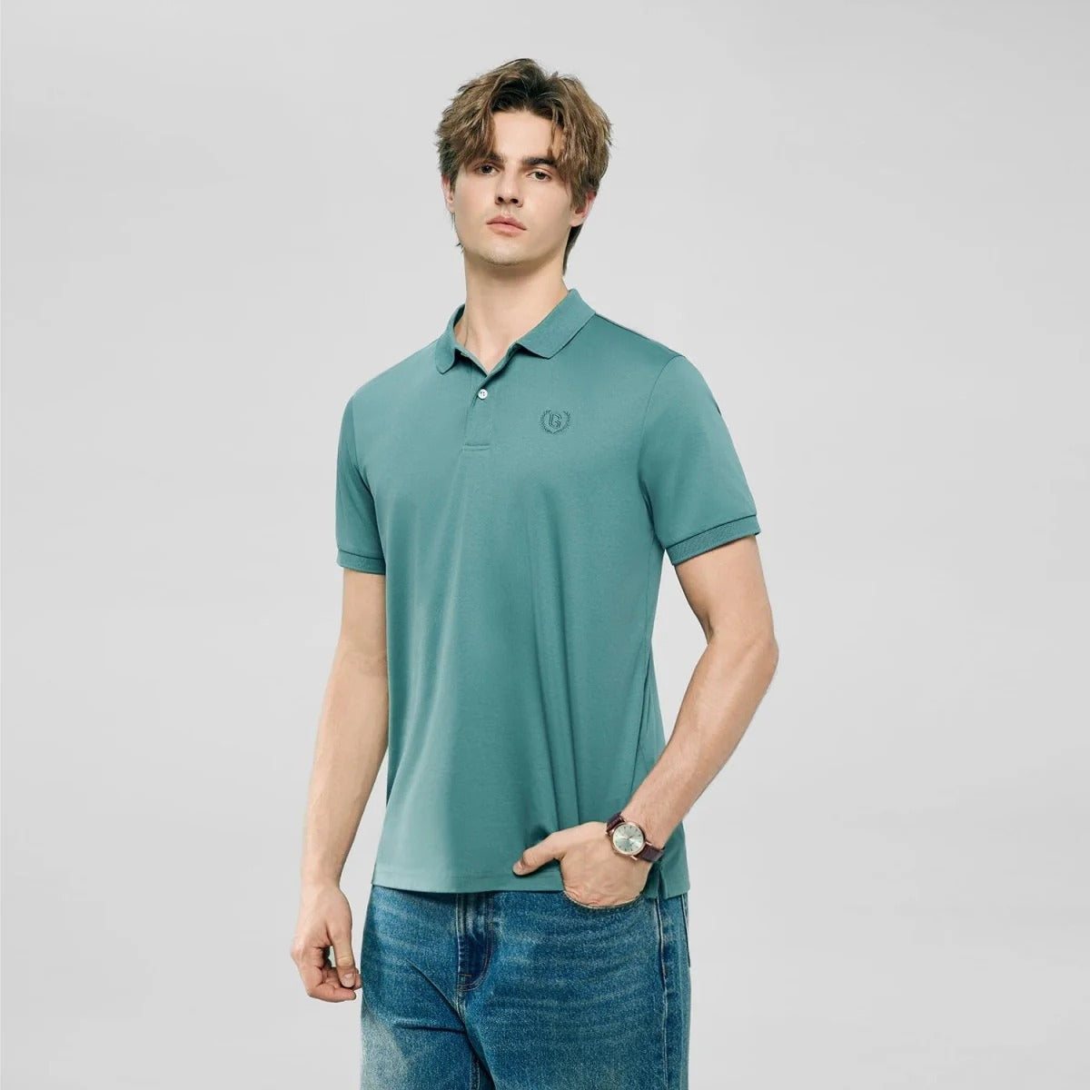 Men’s Liquid Touch Slim Fit Cotton Interlock Polo
