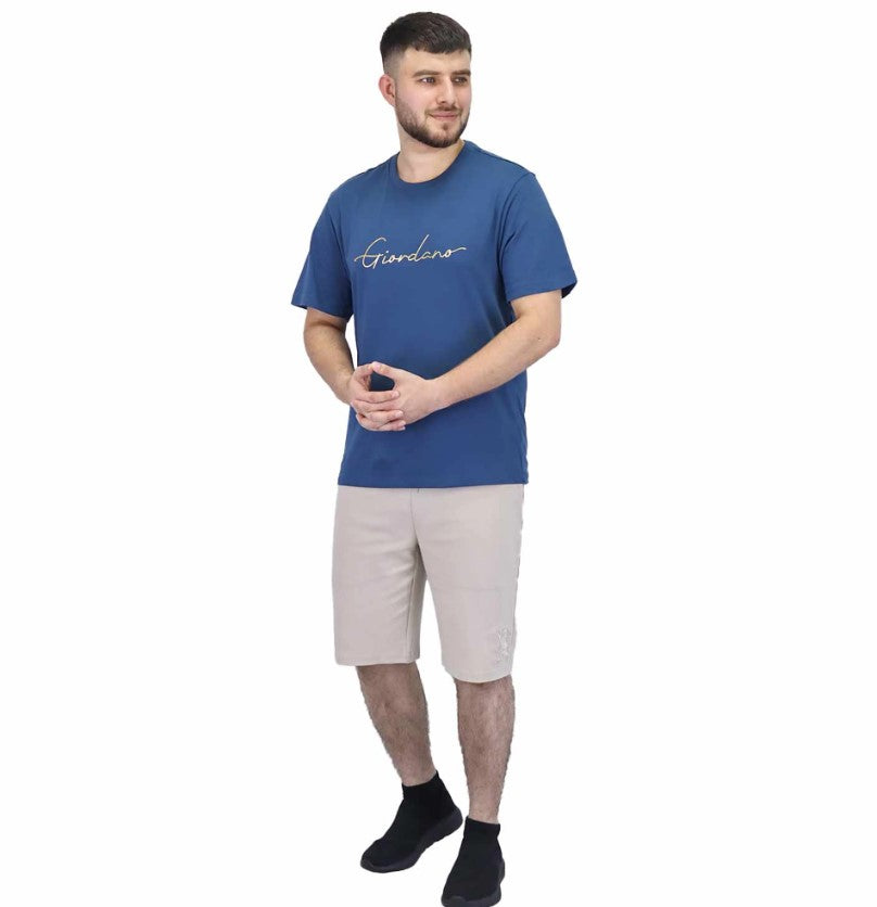 تيشيرتات قطنية قصيرة الأكمام برقبة دائرية وطبعة أنيقة (تيشيرتات مميزة)