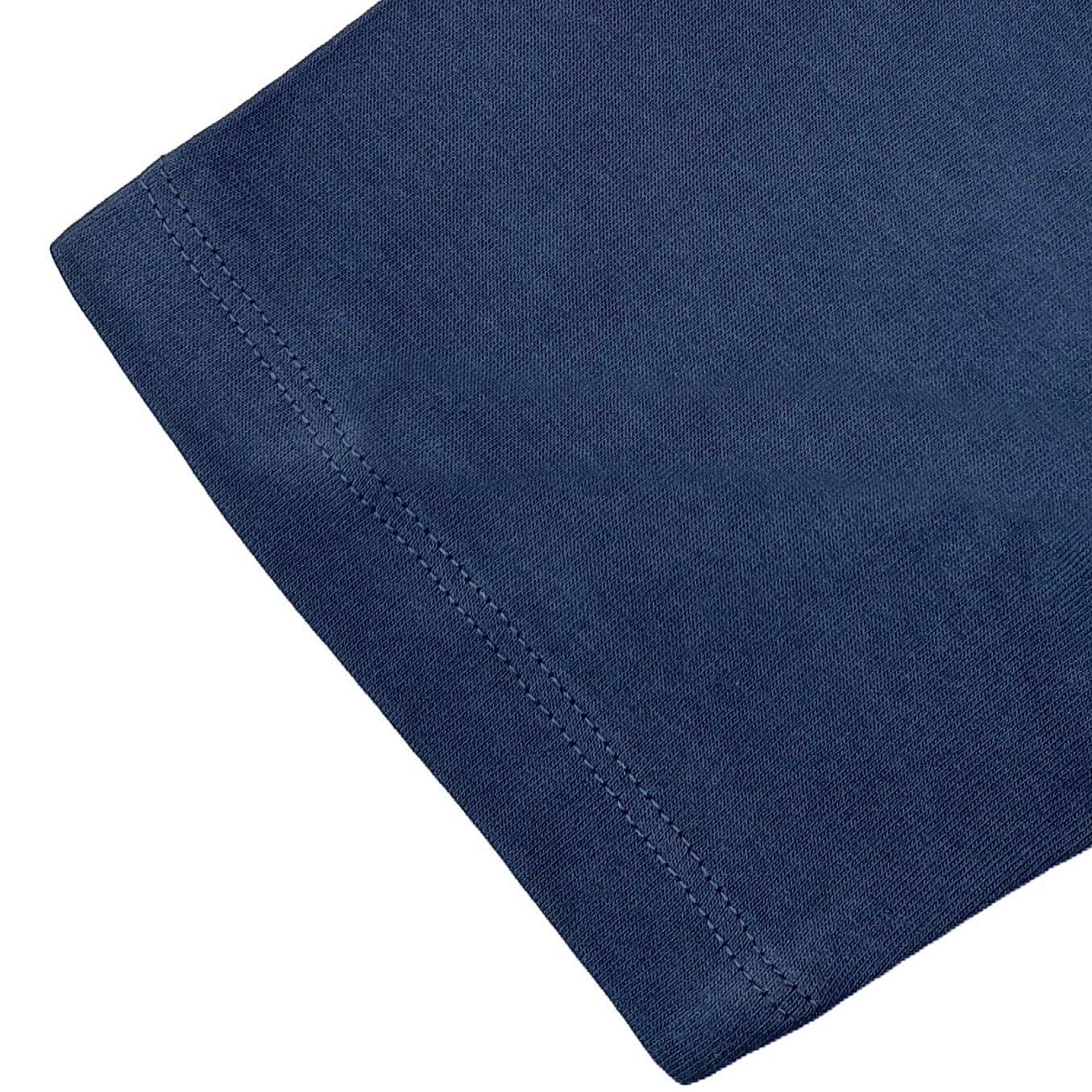 تيشيرت قطني للأطفال بأكمام قصيرة ورقبة دائرية وطبعة عادية (تيشيرت مميز)