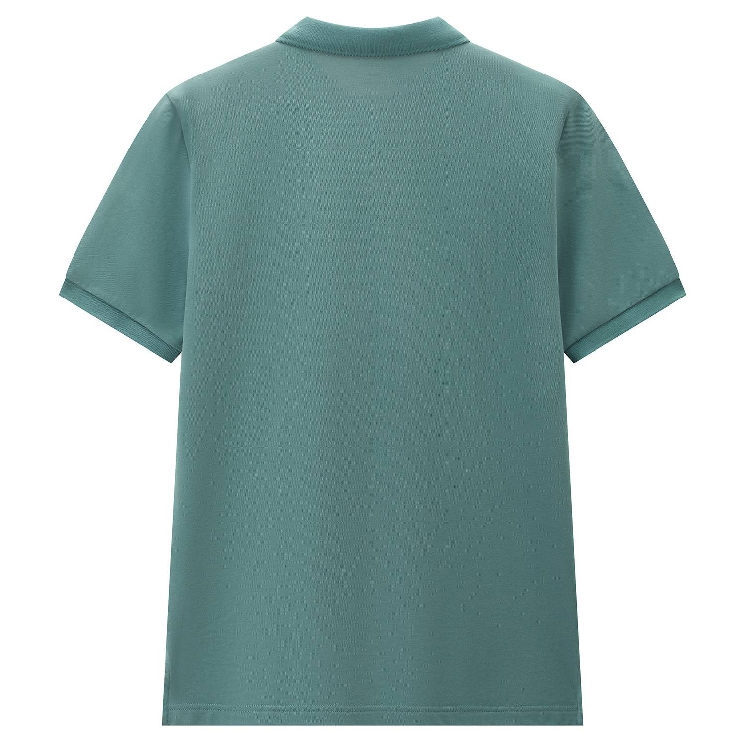 Men's Slim Fit Small Lion Zipper Polo