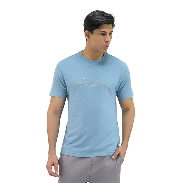 Cotton Jersey Crewneck Short Sleeve Slim Print Tees (Signature Tees)