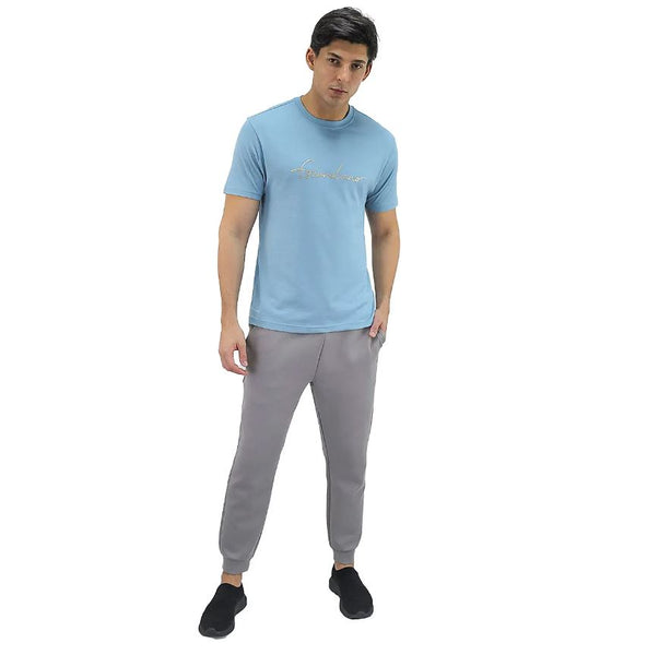 Cotton Jersey Crewneck Short Sleeve Slim Print Tees (Signature Tees)