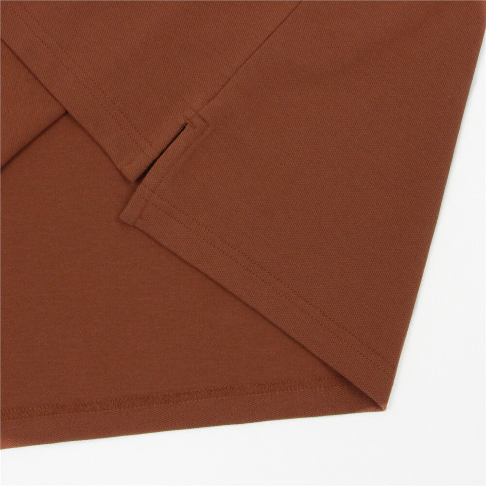 Cotton/Lycra Pique Knitted Collar Short Sleeve Slim Embroidery Bold Polo