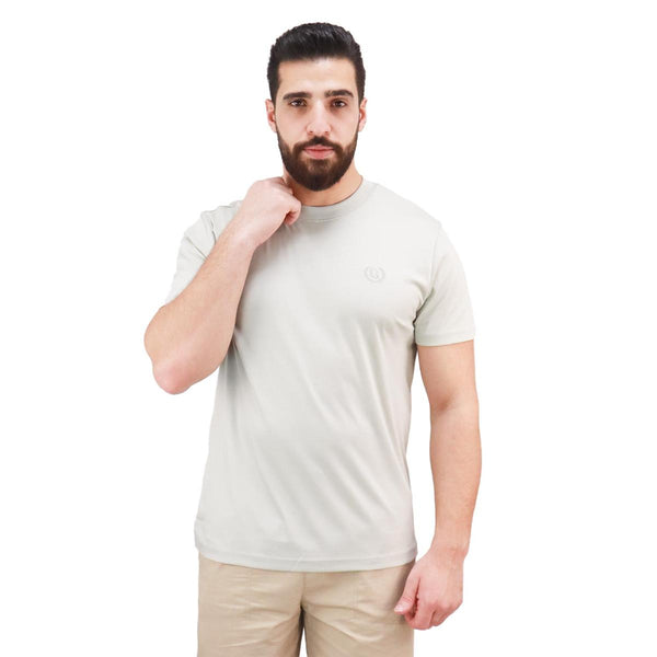 Cotton Interlock Crewneck Short Sleeve Embroidery Tees (Liquid Touch)