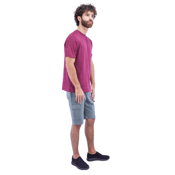 Cotton Jersey Crewneck Short Sleeve Slim Tee