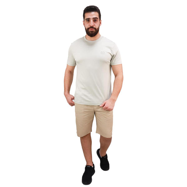 Cotton Interlock Crewneck Short Sleeve Embroidery Tees (Liquid Touch)