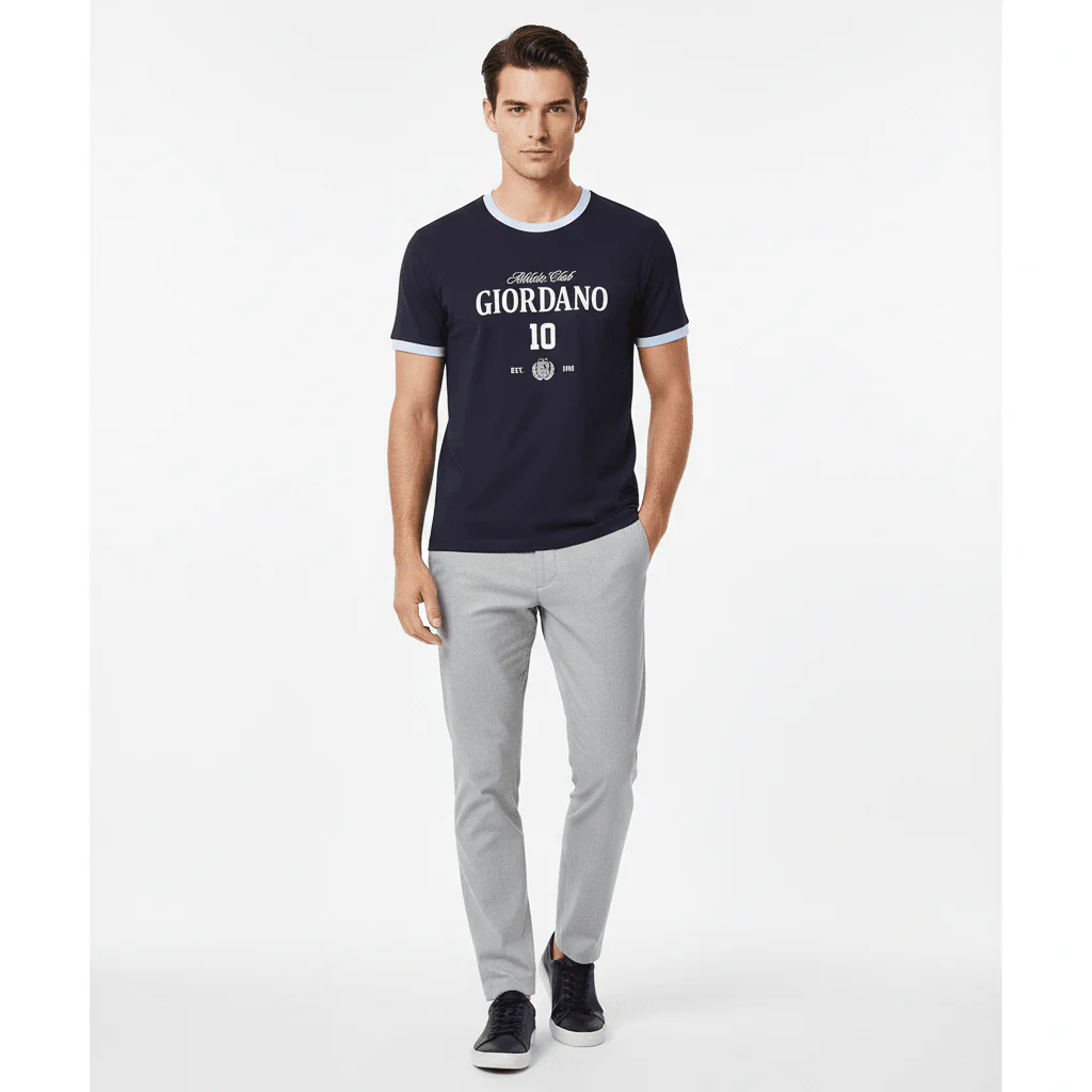 Men's Slim Cotton Athletic Club 10 Tee