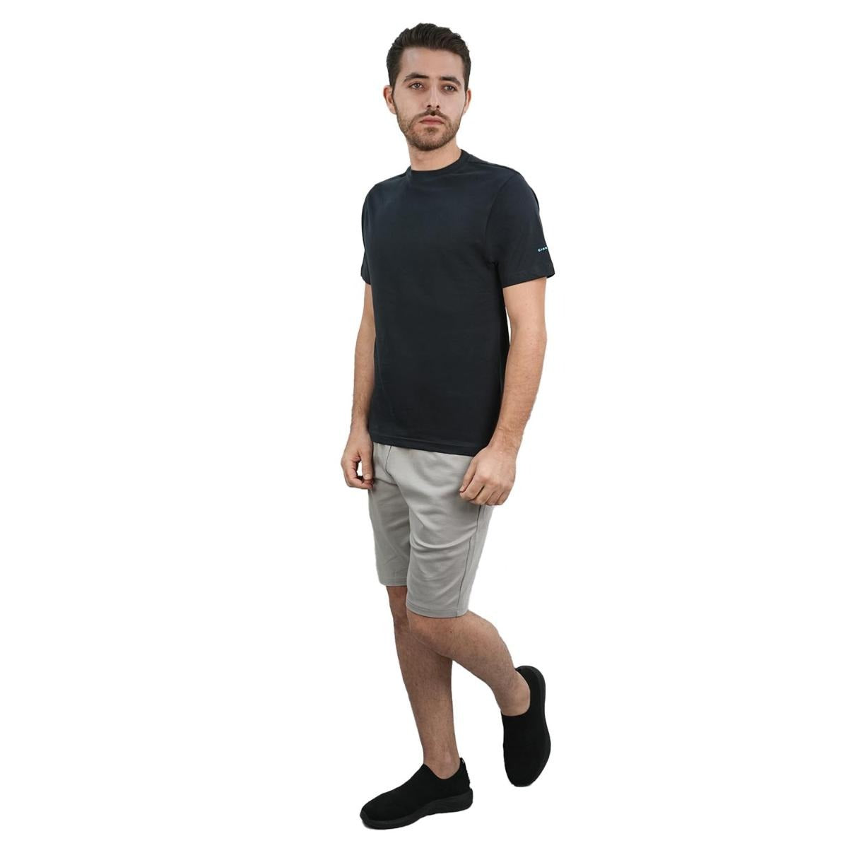 Cotton Jersey Crewneck Short Sleeve Slim Tee