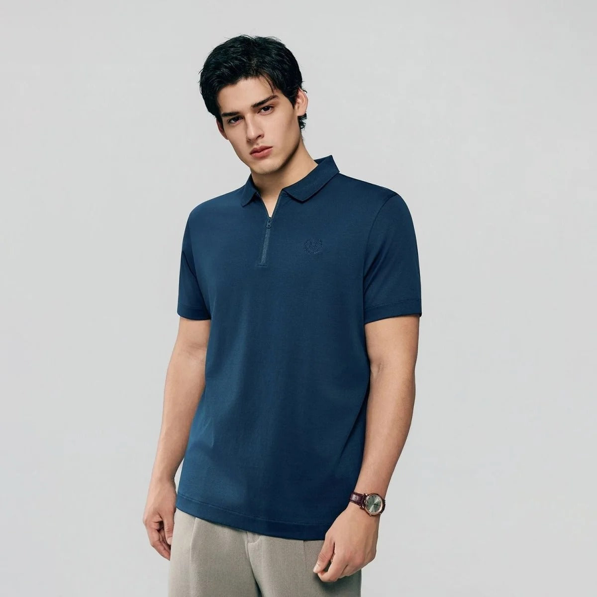 Men Regular Interlock Liquid Touch Polo (Feel the Difference)