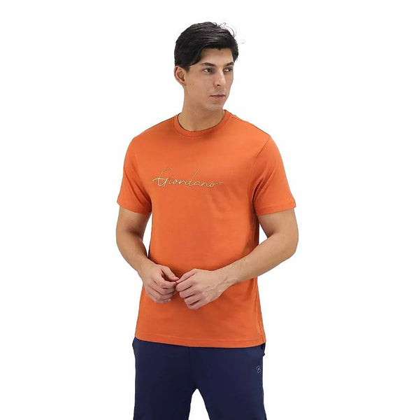 Cotton Jersey Crewneck Short Sleeve Slim Print Tees (Signature Tees)