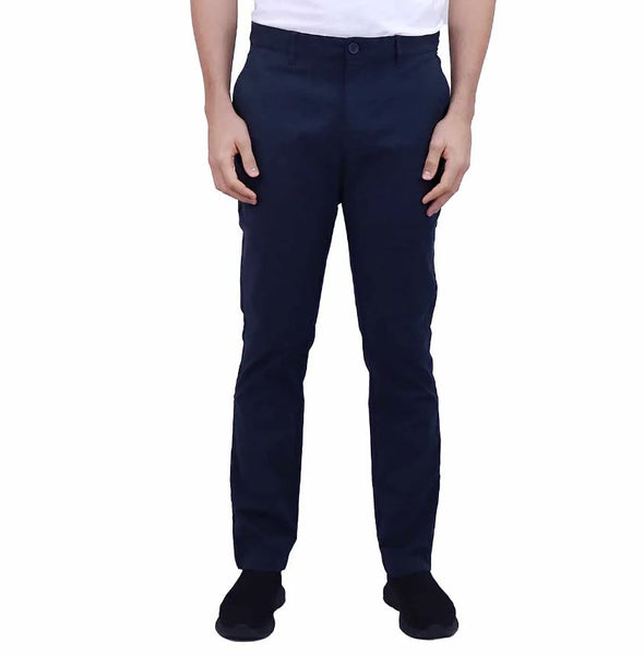 Cotton/Spandex Twill Mid Rise Regular Tapered Khakis