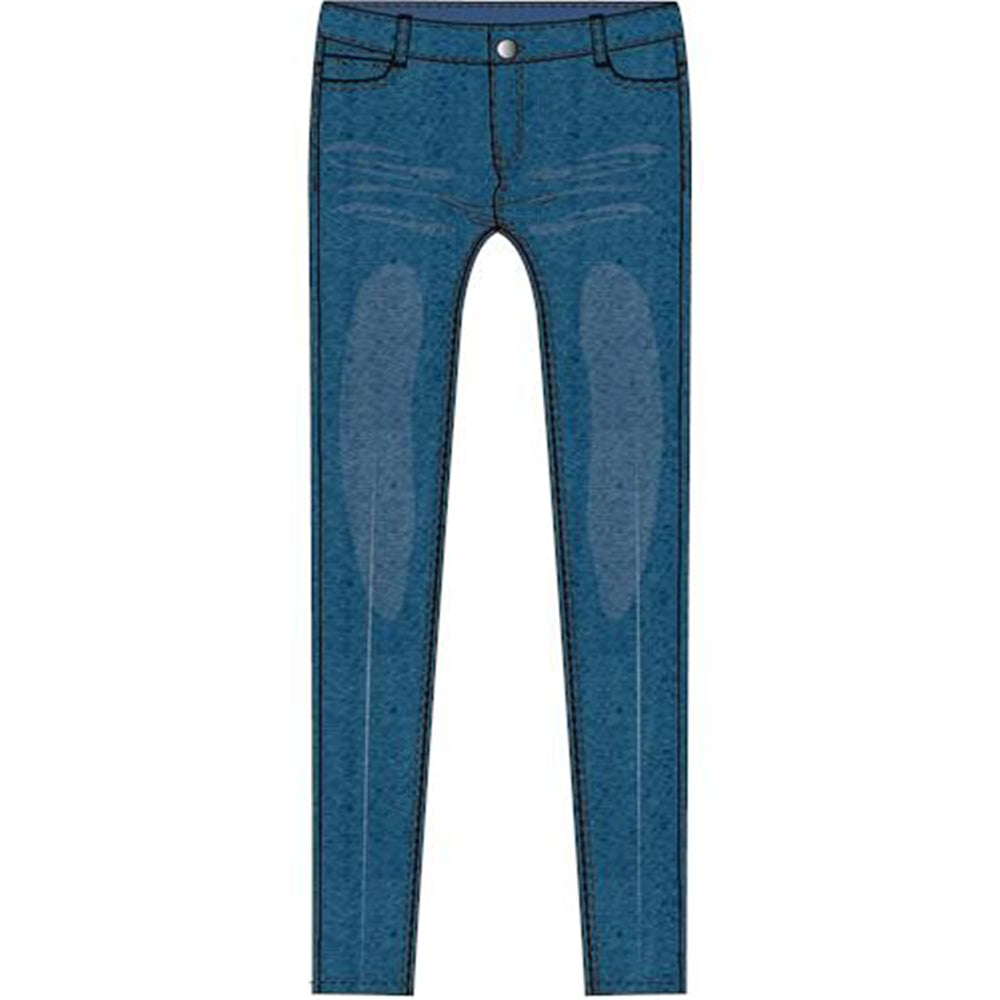 بنطلون جينز نسائي من القطن/الفيسكوز/الإيلاستين