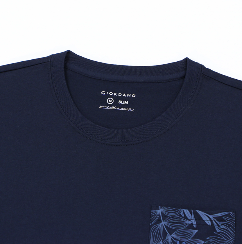 تيشيرت قطني مطبوع بأكمام قصيرة ورقبة دائرية (WWS)