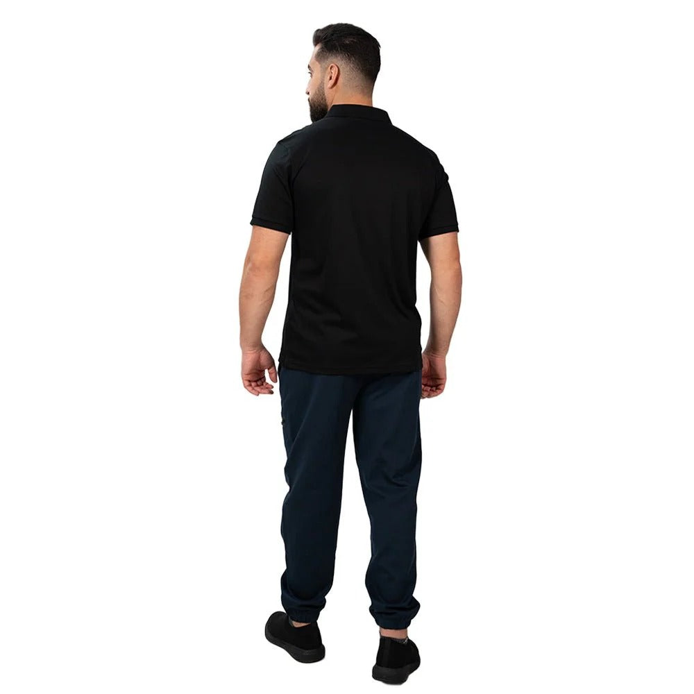 Men's Cotton Polyester Stretch Interlock Joggers - Relaxed Taper Fit