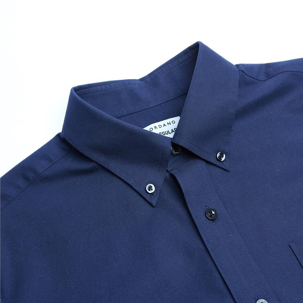 Men's Cotton Long-Sleeve Wrinkle-Free Shirt (Premium)