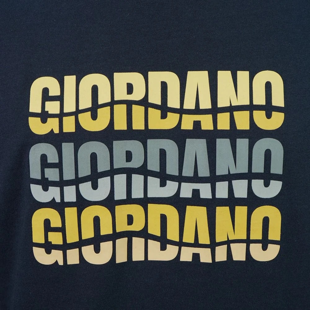 Men Slim Branding Logo Graphic Cotton Tee