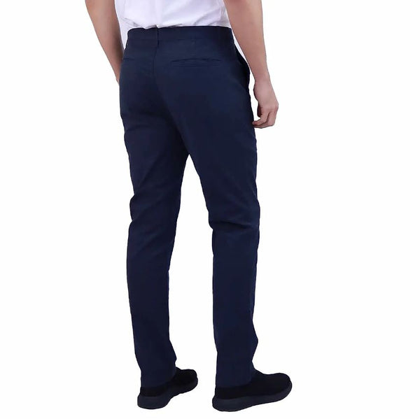 Cotton/Spandex Twill Mid Rise Regular Tapered Khakis