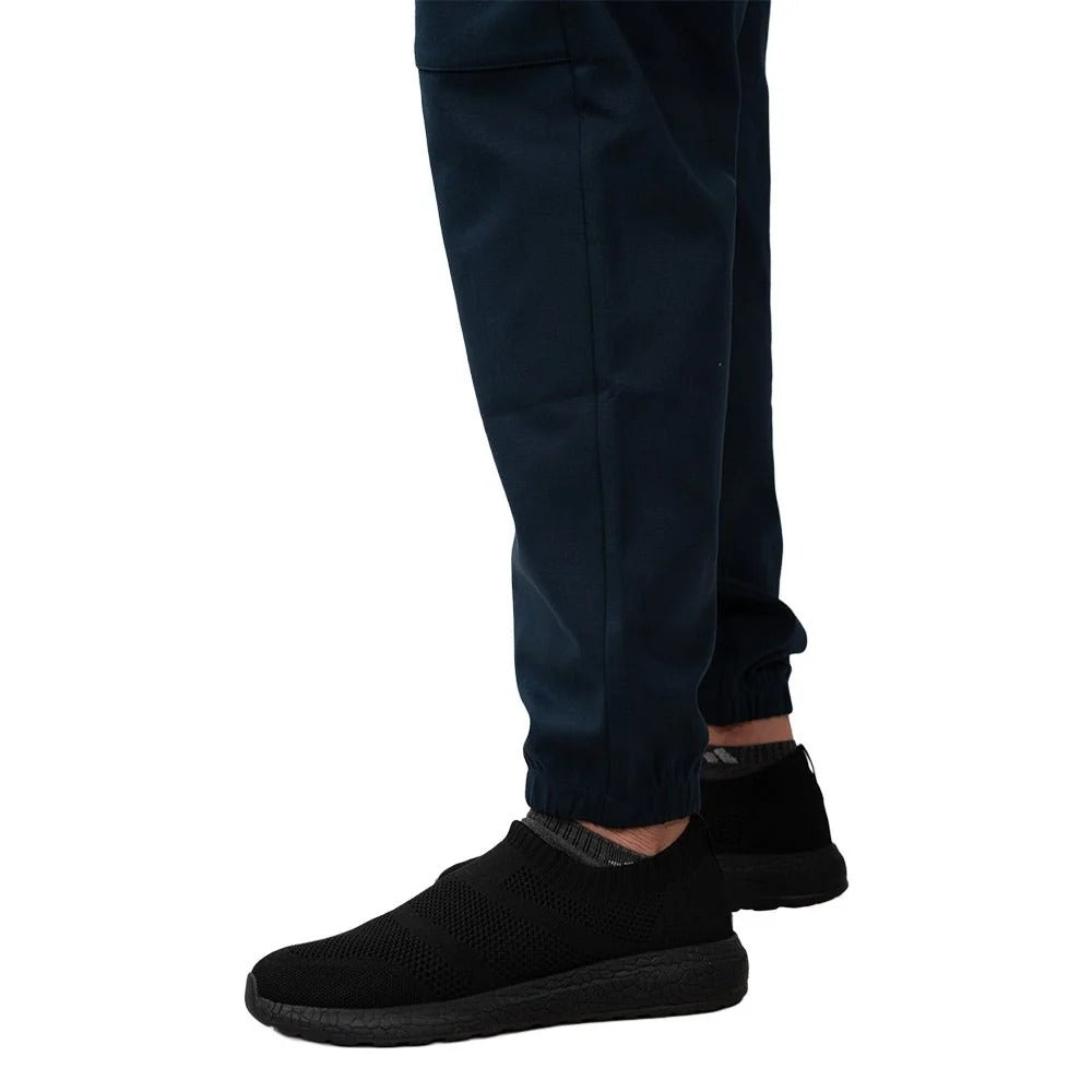 Men's Cotton Polyester Stretch Interlock Joggers - Relaxed Taper Fit