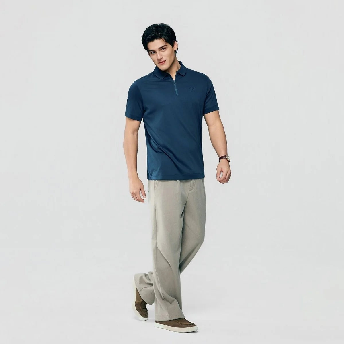 Men Regular Interlock Liquid Touch Polo (Feel the Difference)