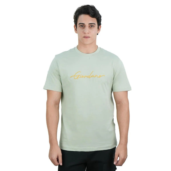 Men's Slim Fit Cotton Signature Print Tee