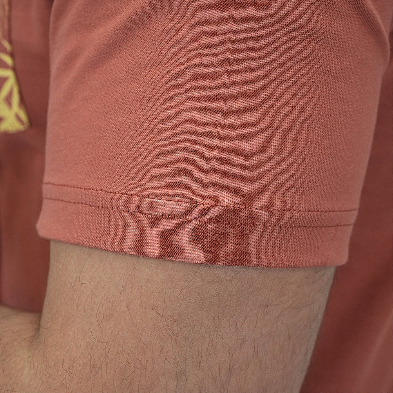 تيشيرت قطني مطبوع بأكمام قصيرة ورقبة دائرية (WWS)