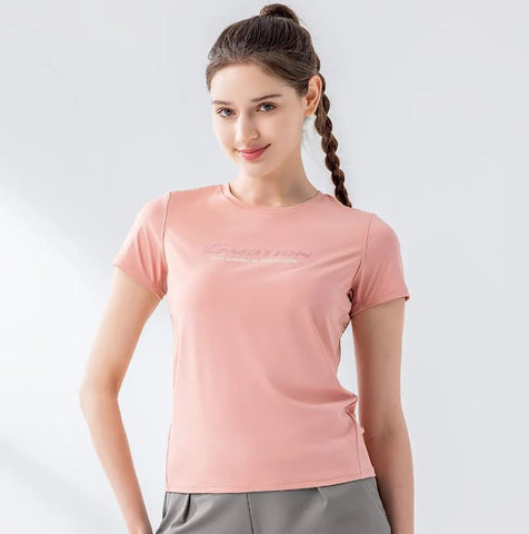 Women's Crew Neck Short Sleeve Comfort Fit G-Motion Print Tee