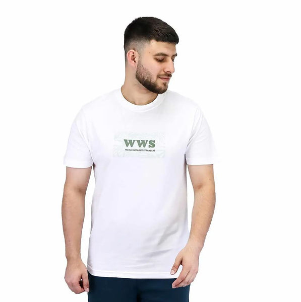 Cotton Jersey Crewneck Short Sleeve Print Tee (WWS)