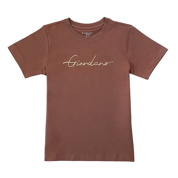 Junior Cotton Jersey Crewneck Short Sleeve Regular Print Tee (Signature Tee)