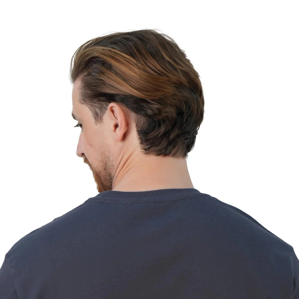 تيشيرت قطني مطبوع بأكمام قصيرة ورقبة دائرية وياقة دائرية