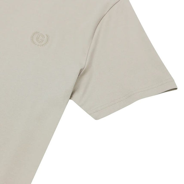 Cotton Interlock Crewneck Short Sleeve Embroidery Tees (Liquid Touch)