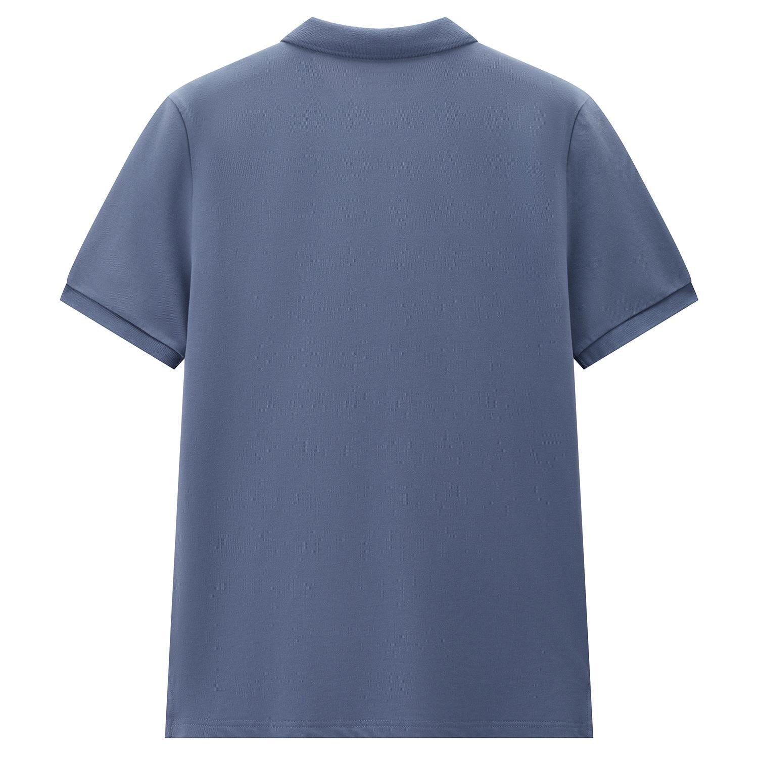 Men's Slim Fit Small Lion Zipper Polo