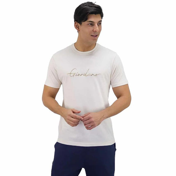 Cotton Jersey Crewneck Short Sleeve Slim Print Tees (Signature Tees)