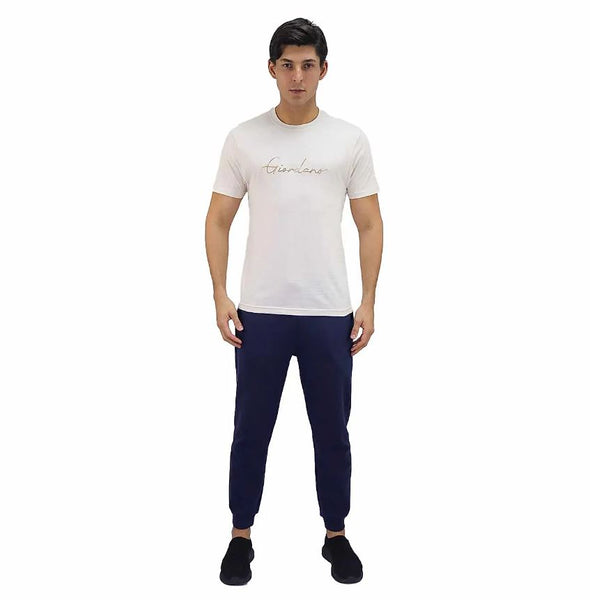 Cotton Jersey Crewneck Short Sleeve Slim Print Tees (Signature Tees)