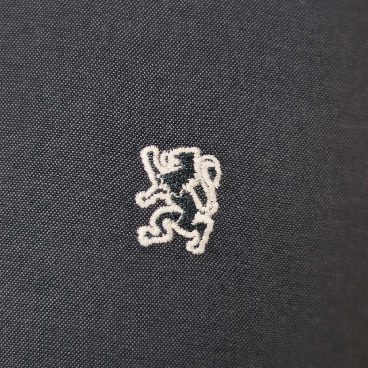 قميص قطني أكسفورد بأكمام طويلة وقصة ضيقة مطرزة، قابل للغسل